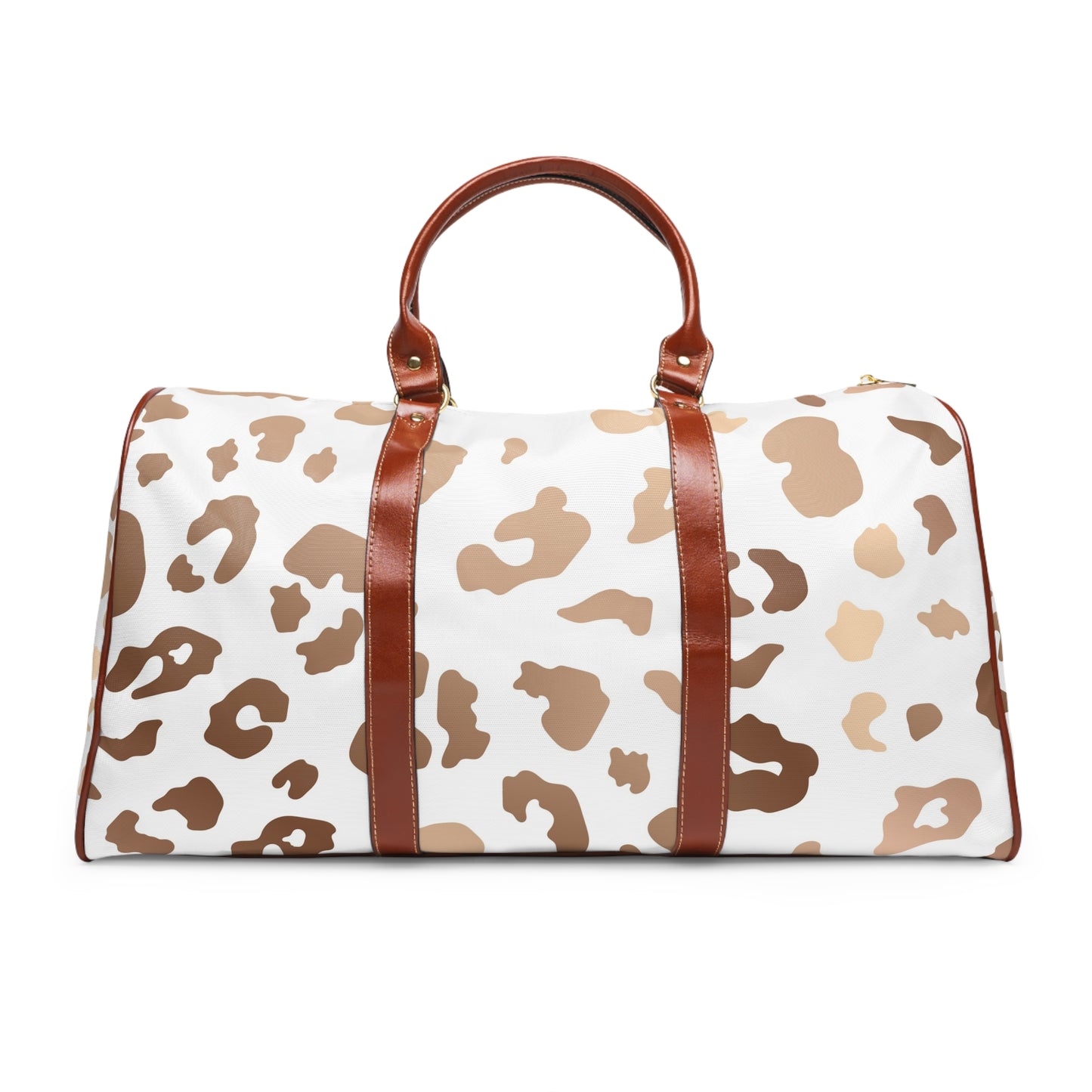 Elegant Leopard Print Waterproof Travel Bag