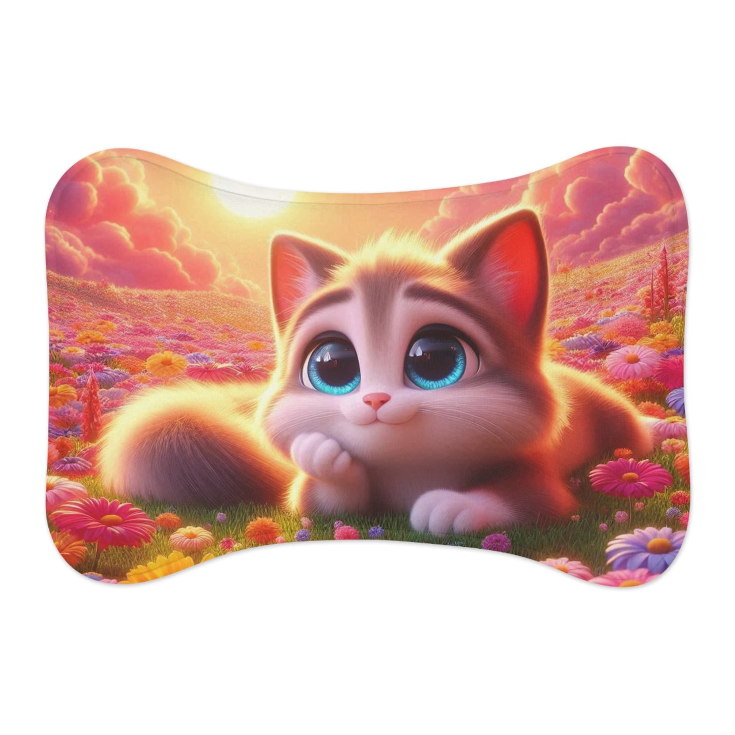 Cute Cat Pet Feeding Mats