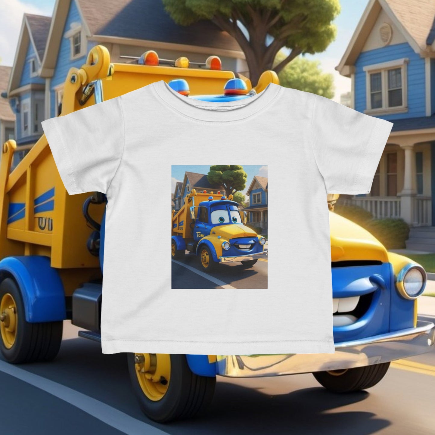 Infant Fine Jersey Tee with Truck