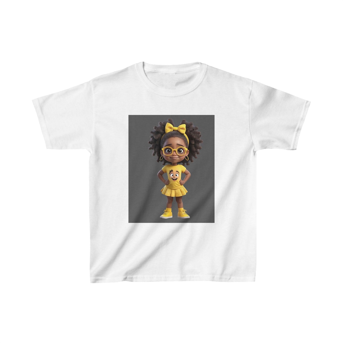 African American Girl Kids Heavy Cotton™ Tee