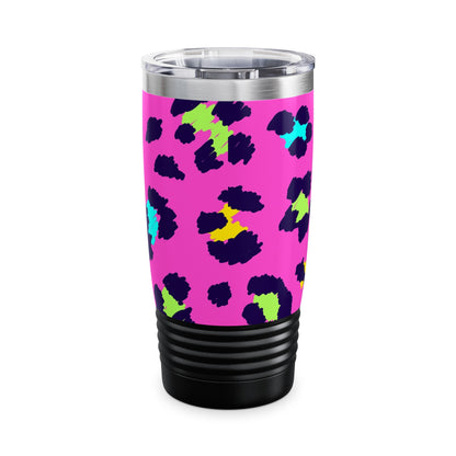 Pink Leopard Ringneck Tumbler, 20oz