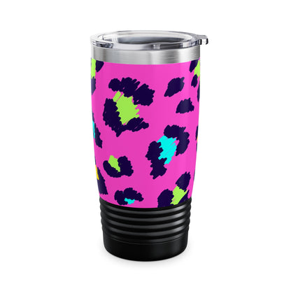 Pink Leopard Ringneck Tumbler, 20oz