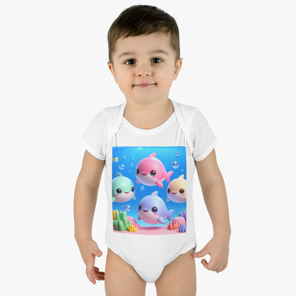 Infant Baby Rib Bodysuit - Baby Shark