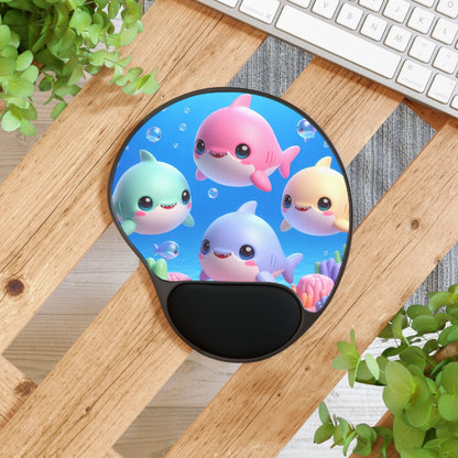 Baby Shark Mouse Pad with Wrist Rest