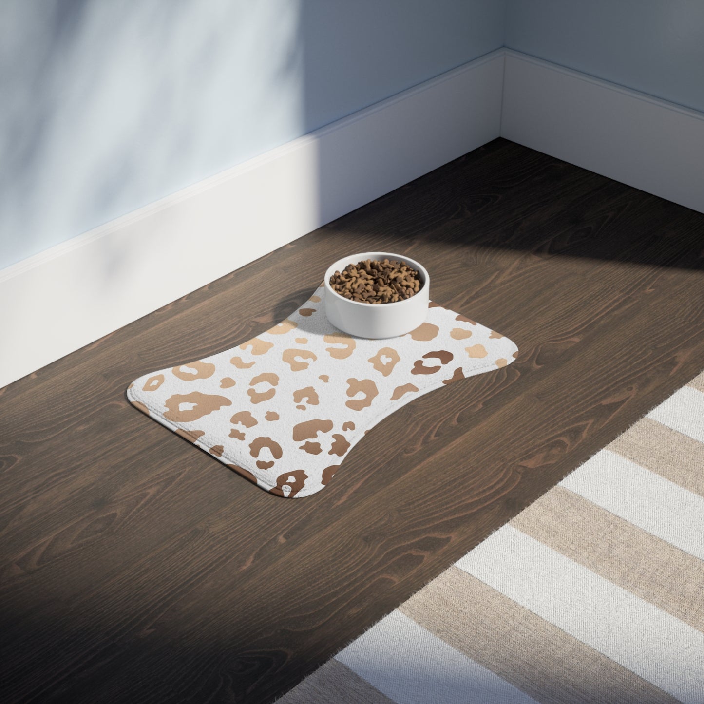 Elegant Leopard Pet Feeding Mats